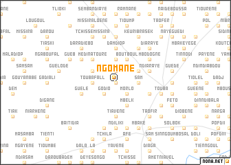 map of Ngomane
