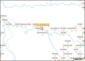 map of Ngomane