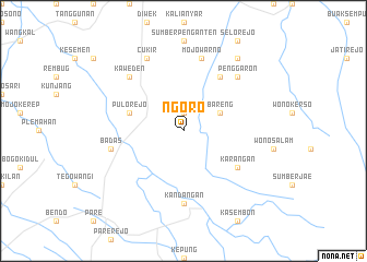 map of Ngoro