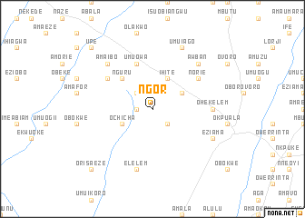 map of Ngor