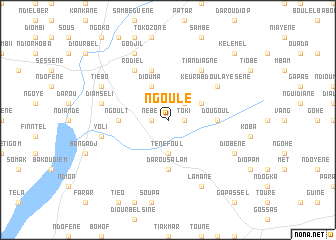 map of Ngoulé