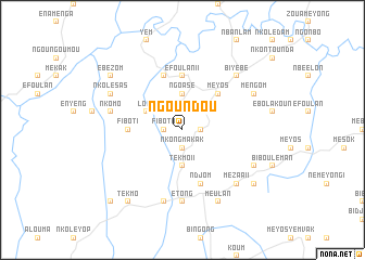 map of Ngoundou