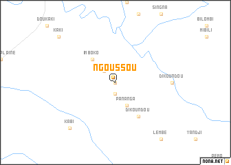 map of Ngoussou