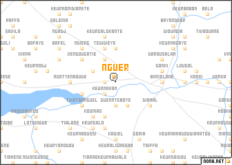 map of Nguer