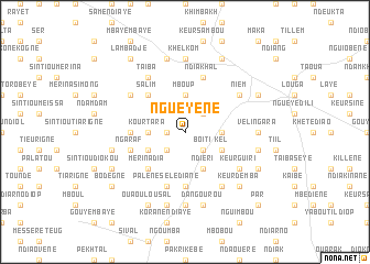 map of Nguèyène