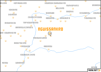 map of Nguissankro