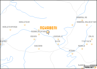 map of Ngwabeni