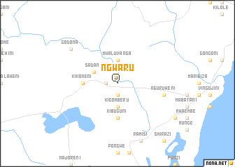 map of Ngwaru
