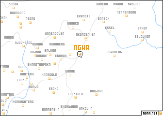 map of Ngwa