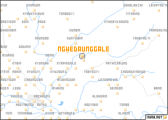 map of Ngwedaunggale