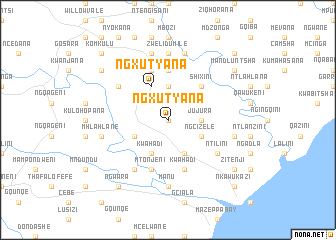 map of Ngxutyana