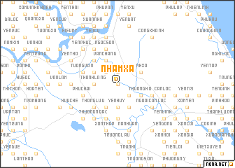 map of Nham Xá