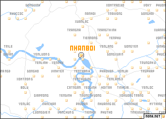 map of Nhân Bòi