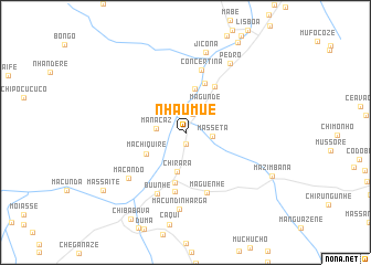 map of Nhaumué