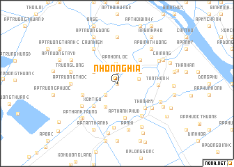 map of Nhơn Nghĩa