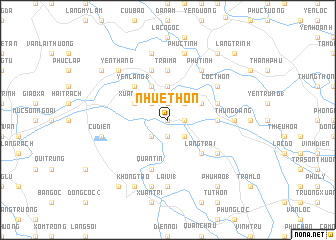 map of Nhuế Thôn