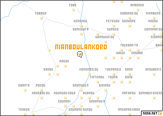 map of Nianboulankoro