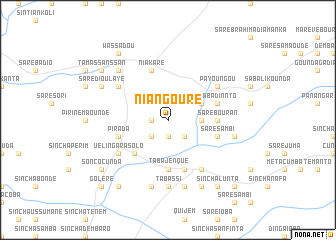 map of Niangouré
