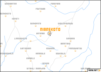 map of Niarèkoto