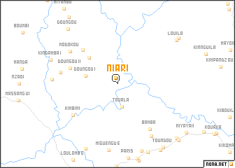 map of Niari