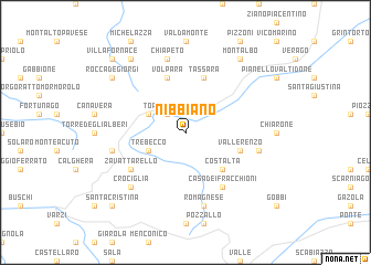 map of Nibbiano