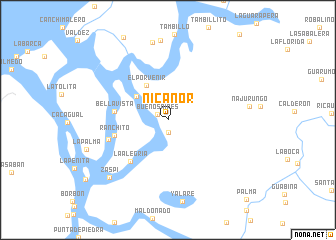 map of Nicanor