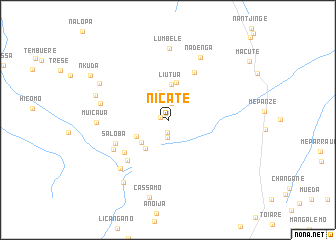 map of Nicáte
