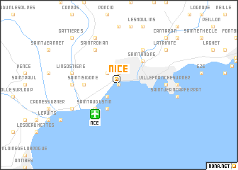 map of Nice