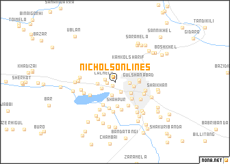 map of Nicholson Lines