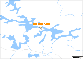 map of Nicholson