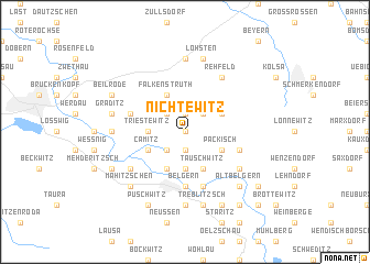 map of Nichtewitz