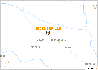 map of Nicklesville