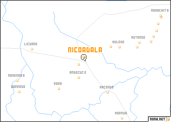 map of Nicoadala
