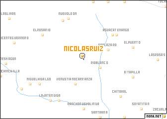 map of Nicolás Ruiz