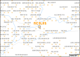 map of Nicolás