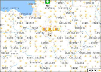 map of Nicoleau