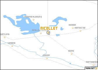 map of Nicollet
