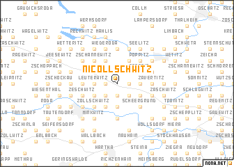 map of Nicollschwitz