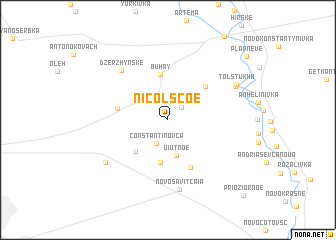 map of Nicolscoe