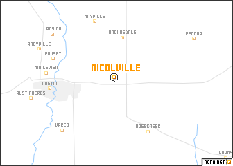 map of Nicolville