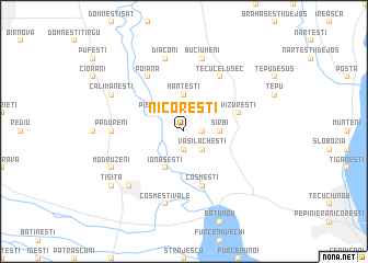 map of Nicoreşti