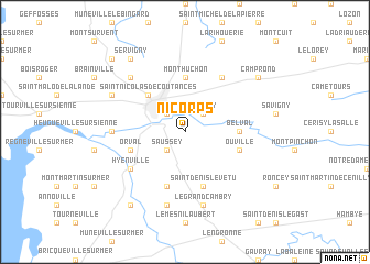 map of Nicorps