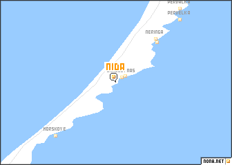 map of Nida