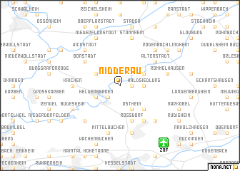 map of Nidderau
