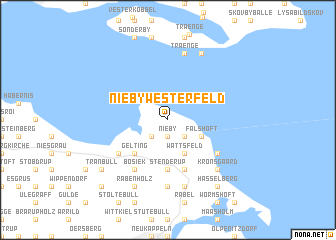 map of Niebywesterfeld