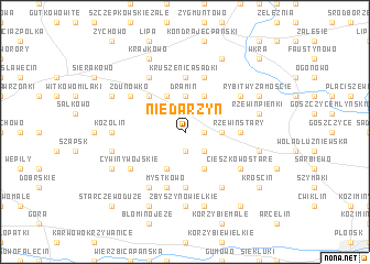 map of Niedarzyn
