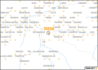 map of Nieda