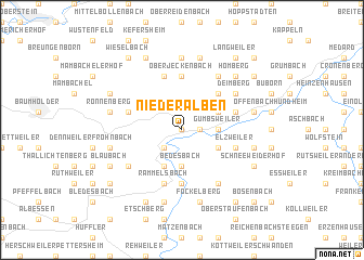 map of Niederalben