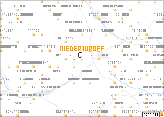 map of Niederauroff