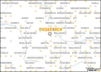 map of Niederbach